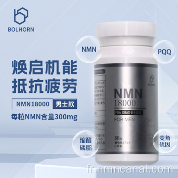 Capsules antioxydants et anti-âge NMN 18000